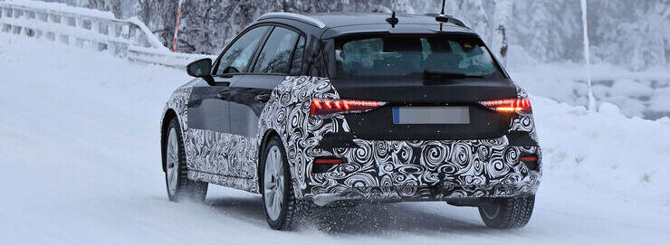 Обновленный Audi A3 становится коммандос в снегу, выглядит так же, но по-другому