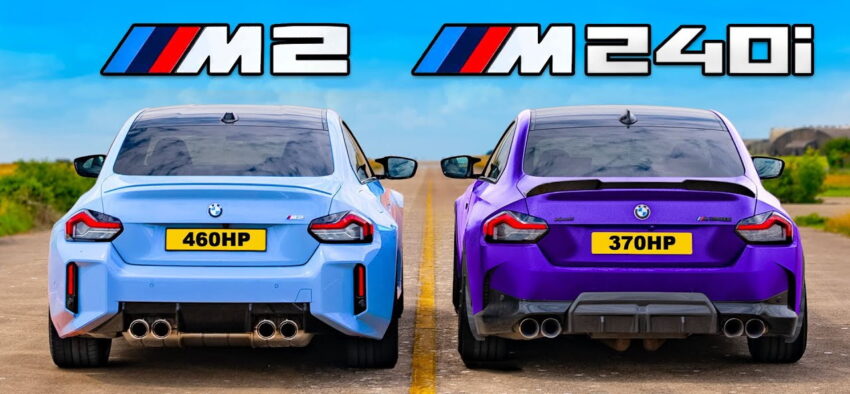 Семейная вражда BMW M240i Drag Races M2 с очень неожиданными результатами