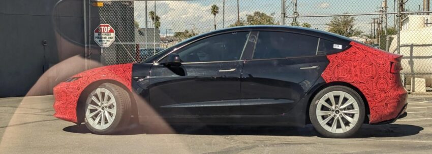 Запуск обновленной Tesla Model 3 Performance неизбежен, у нее ковшеобразные сиденья с клетчатой маркировкой