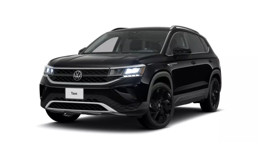 Пакет Volkswagen Taos SE Black 2024 года, это полностью затемненные элементы внешнего дизайна