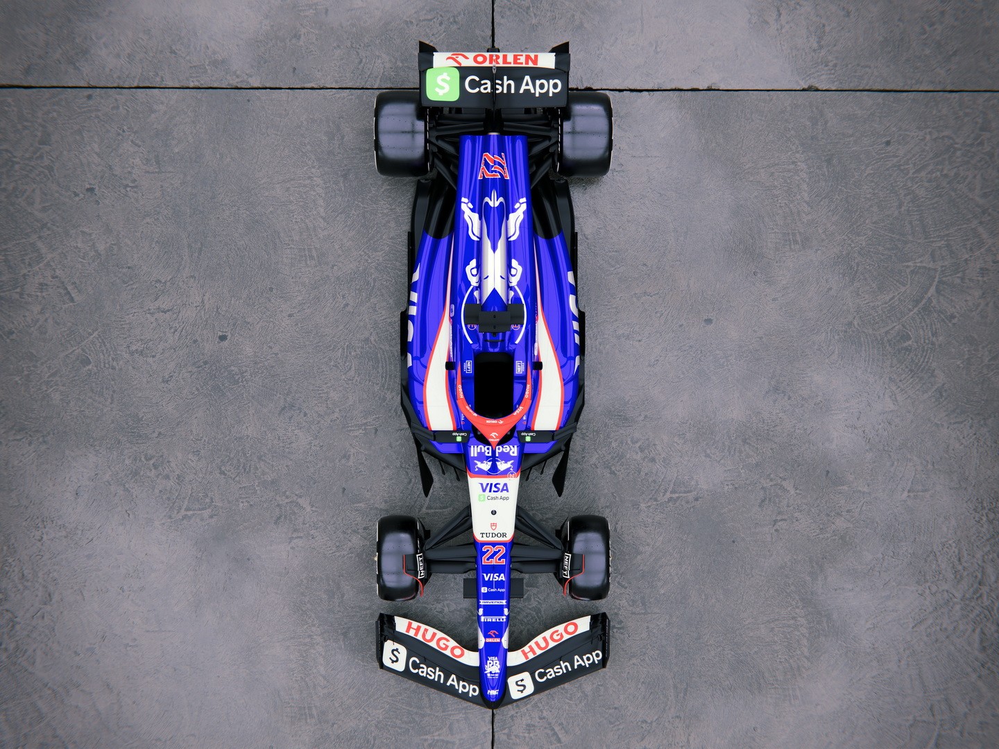 RB представляет болид Формулы-1 VCARB 01, похожий на Williams Renault 1997 года Жака Вильнёва