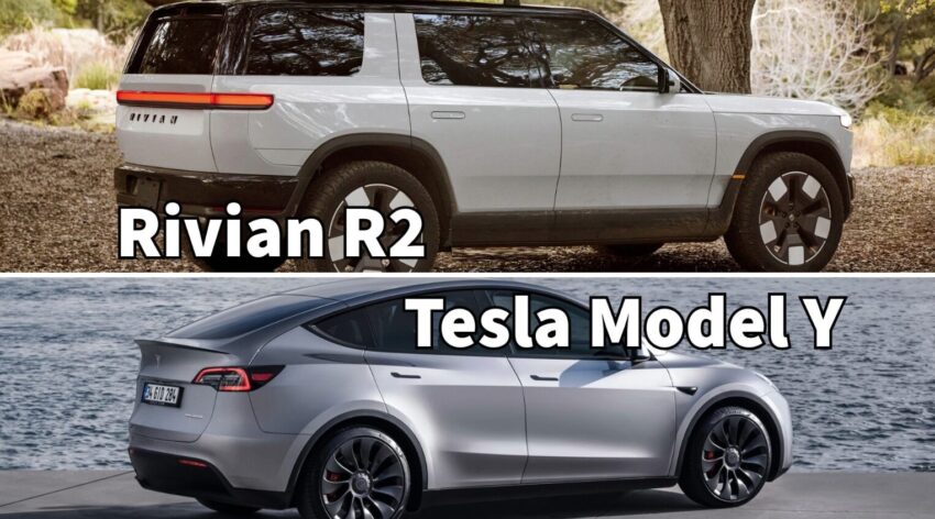 Rivian R2 против Tesla Model Y, какой электрический внедорожник лучший